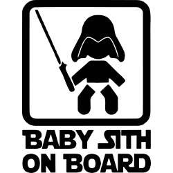Sticker Baby sith on board