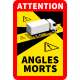 Sticker angle mort camion