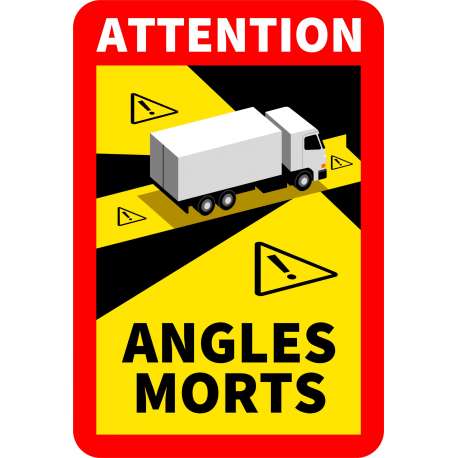 Sticker angle mort camion