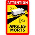 Etiquettes Angles Morts pour camion