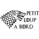 Sticker Petit loup à bord
