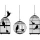 3 cages à oiseaux