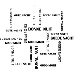 Bonne nuit multilingue