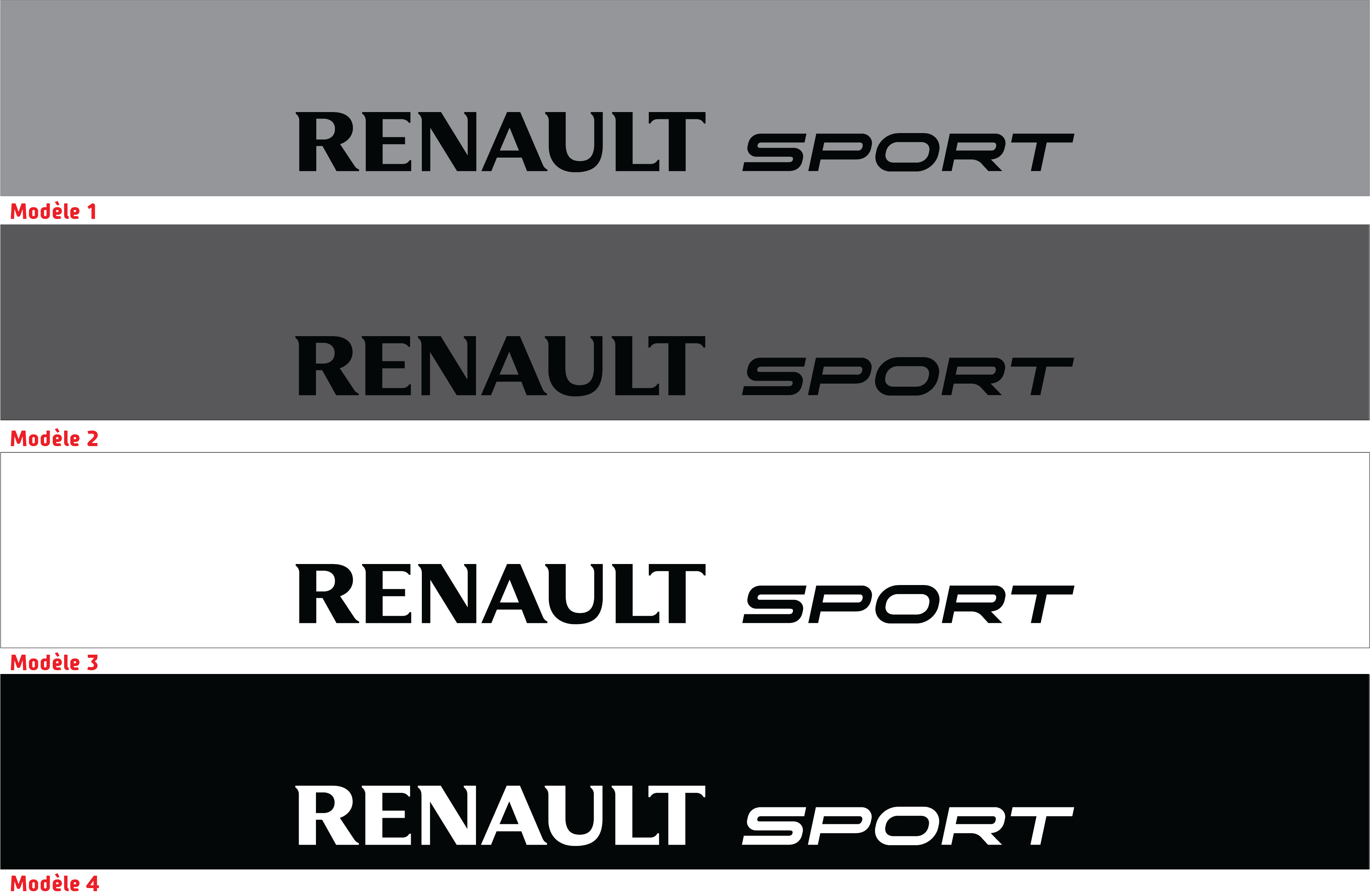 Bandeau pare soleil Renault sport